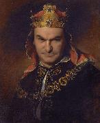 Friedrich von Amerling Bogumil Dawison as Richard III oil painting on canvas